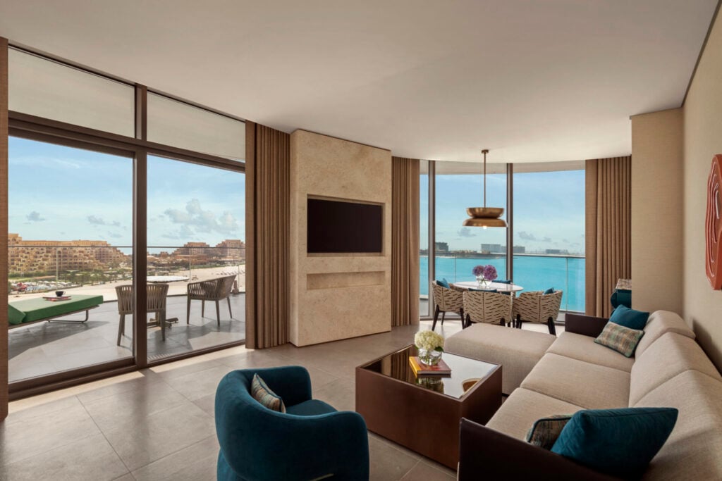 suite looking out to sea at SO/ Ras al Khaimah