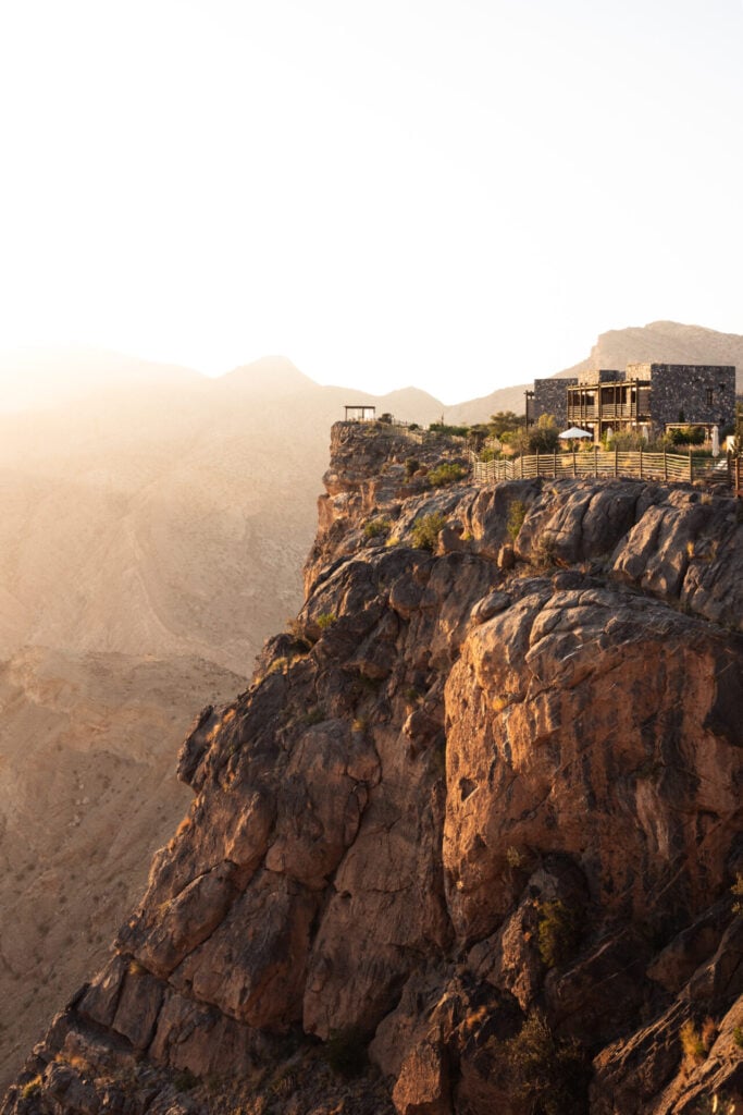 alila jabal akhdar sits on a cliff edge 