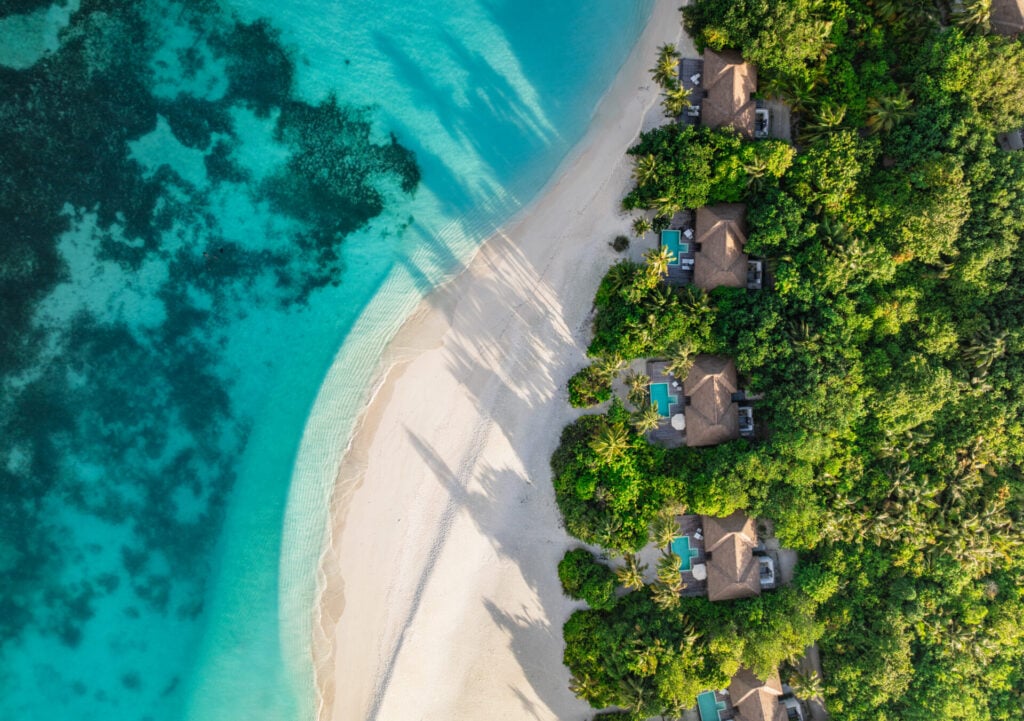 aerial view of Noku Maldives