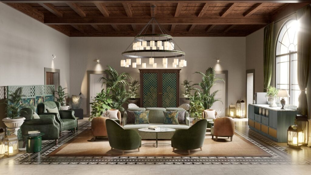 Interior of Porta Rossa Hotel Firenze, Colbert Collection
