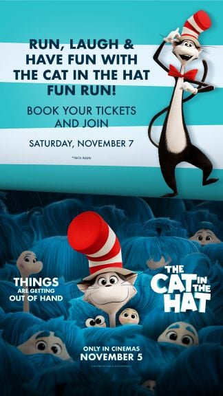 cat in the hat fun run poster 