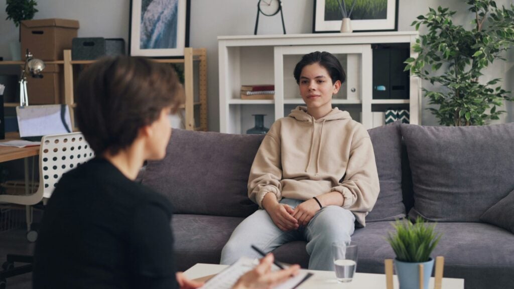 teenager in counselling